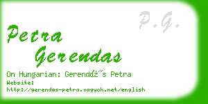 petra gerendas business card